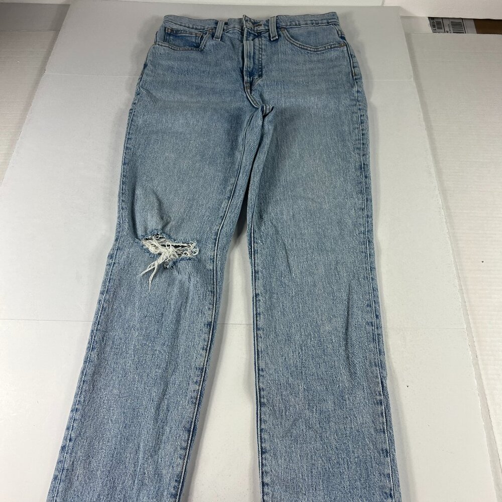 Madewell Jeans Womens Measured 29x26 Perfect Vintage Crop Jean Blue Denim Tag 27